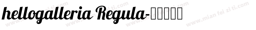 hellogalleria Regula字体转换